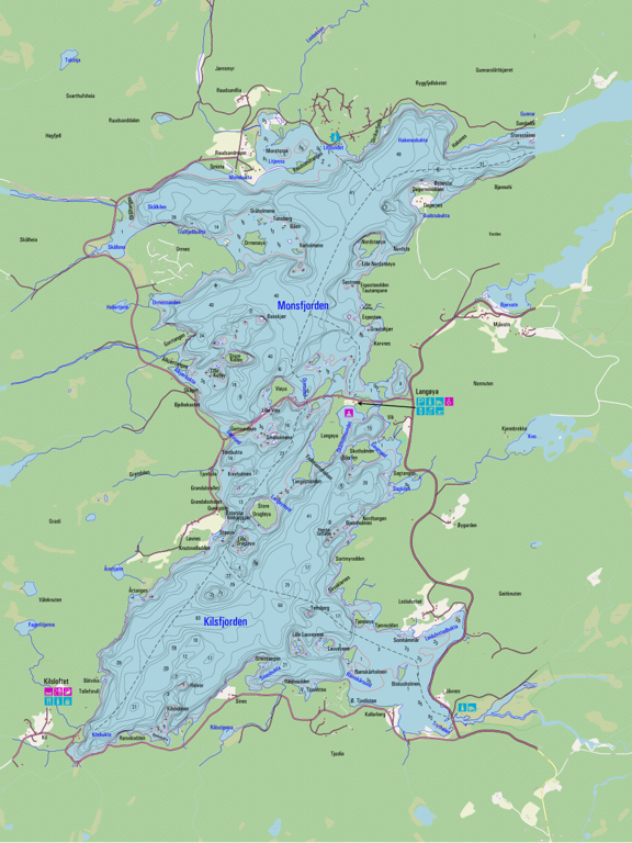 Dybdekart Kilsfjorden
