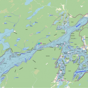 Dybdekart Mosbukta